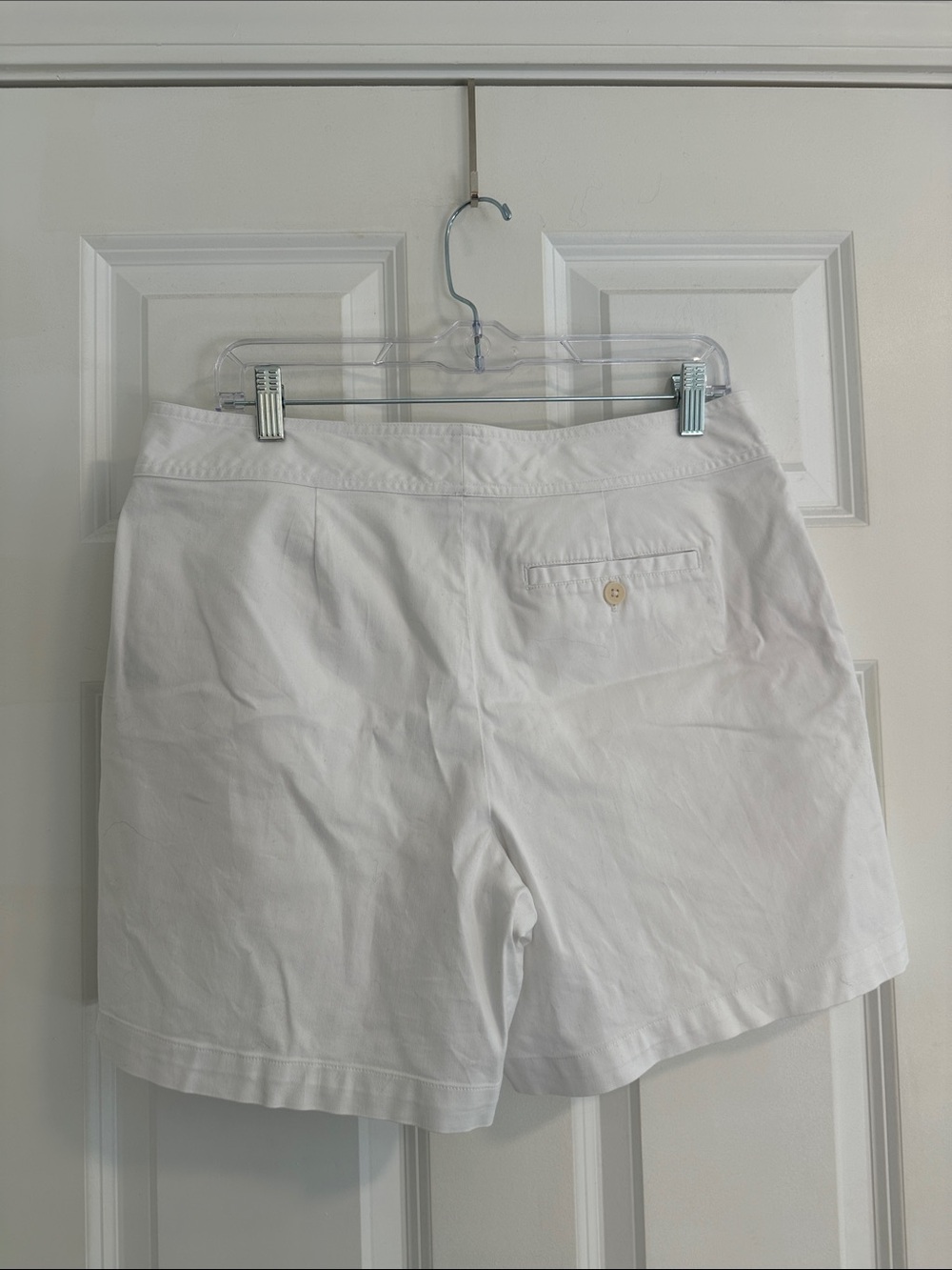 EUC Lauren Ralph Lauren Nautical Cotton White Shorts size 12 Petite - Picture 8 of 11